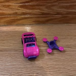 Polly pocket car and skateboard